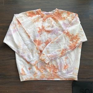 Urban Renewal Recycled Tie-Dye Crew Neck Sweatshirt